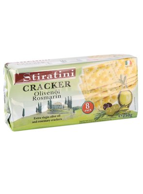 Печиво крекер Stiratini з оливковою олією та розмарином 250г, Австрія id_7426 фото