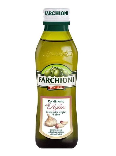 Оливкова олія з часником Farchioni Condimento in olio extra vergine di oliva Aglio 250 мл, Італія id_7769 фото