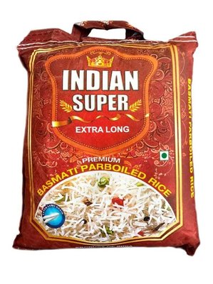 Рис басматі Indian Super Extra Long Premium довгозернистий пропарений 5кг, Індія id_9513 фото