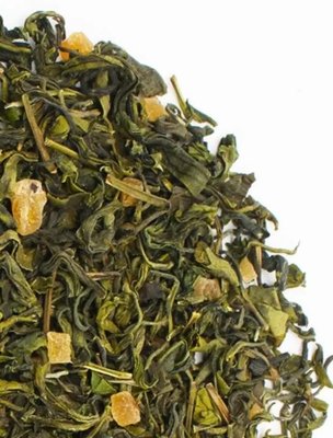 Ніжний зелений чай зі шматочками маракуйї 50г, Китай id_9096 фото