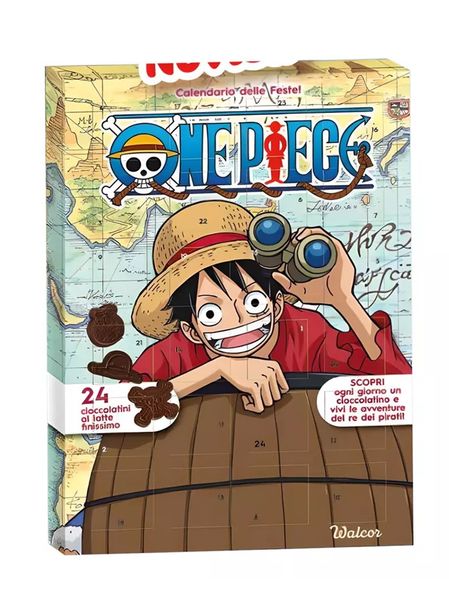 Адвент календар з фігурними шоколадними цукерками Walcor One Piece Луффі та команда 220г, Італія id_10300 фото