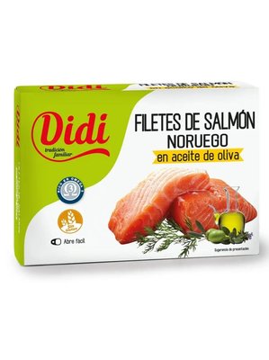 Філе лосося в оливковій олії Didi Filetes De Salmon 120 мл, Іспанія id_2177 фото
