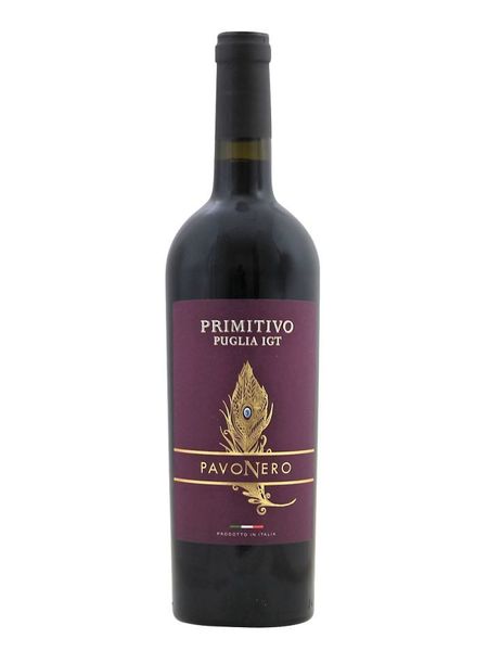 Столове вино червоне сухе PavoNero Primitivo Puglia IGT 0.75л Італія id_3240 фото