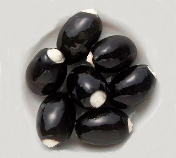 Маслини (чорні оливки) фаршировані сиром Sosero, 290г, Туреччина id_122 фото