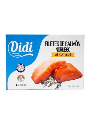 Філе лосося у власному сокові Didi Salmon Natural натуральне 120мл, Іспанія id_2178 фото
