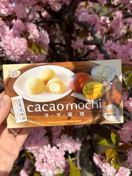 Японські тістечка моті Royal Family Mochi Cacao манго з білим шоколадом 80г, Тайвань id_2987 фото