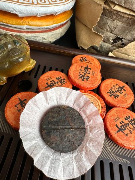Чай чорний Шу Пуер Нефритовий дракон витриманий зі старих дерев 5шт по 8г, Китай id_8484 фото