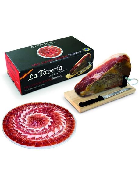 Міні Хамон La Taperia Mini Jamon Reserva з підставкою та ножем 950г, Іспанія id_8585 фото