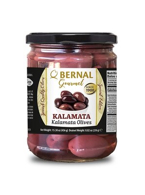 Оливки преміальної категорії Bernal Gourmet Kalamata с/б 436г, Іспанія id_3398 фото