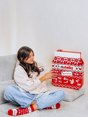 Різдвяний адвент-календар Nutella Adventskalender зі смаколиками та сувенірами 528г, Італія id_8175 фото