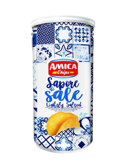 Картопляні чіпси Amica Sapore di Sale -50% менше солі гігантська упаковка 325г, Італія id_10039 фото