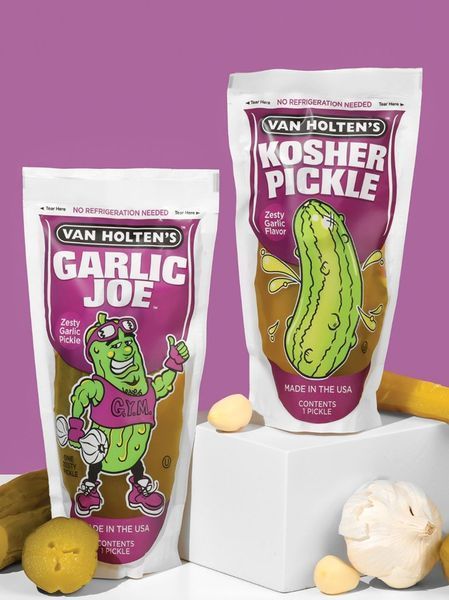 Кислий гострий огірок Van Holten's Pickle Garlic Joe 167г, США id_10798 фото
