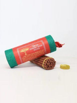 Натуральні тибетські пахощі ручної роботи Tibetan Dragons Blood (Дерево Крові Дракона) 30шт з підставкою, Непал id_12144 фото