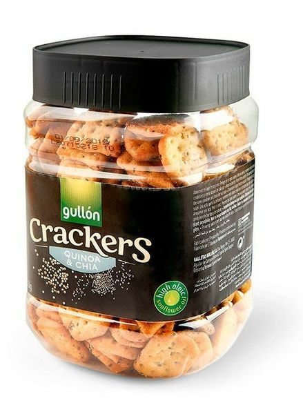 Печиво хрумке солоне Gullon крекер з кіноа та чіа 250г, Іспанія id_674 фото