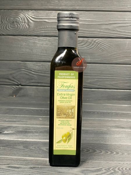 Олія оливкова вищої якості Foufas Extra Virgin холодного віджиму 250мл, Греція id_1074 фото