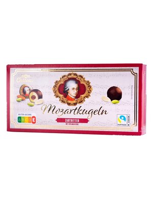 Цукерки Chateau Mozartkugeln Zartbitter темний шоколад з фісташковим марципаном 200г, Німеччина id_9209 фото