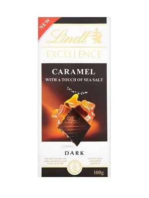 Шоколад темний Lindt Excellence Caramel карамель та сіль 100г, Франція id_8133 фото
