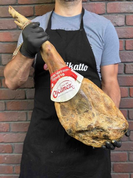 Хамон Escámez Jamon Serrano Reserva витримка 20 місяців (найкращий хамон Іспанії 2020 року) 7-7.5кг, Іспанія id_9733 фото