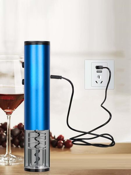 Розумний акумуляторний штопор SunWay Electric Wine Bottle Opener C006U Type-C Blue id_10457 фото