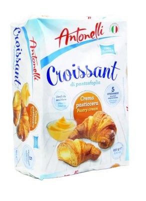 Круасани Antonelli Croissant Pastry Cream із заварним кремом 5 шт 250г, Італія id_8690 фото