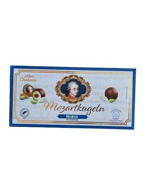 Цукерки Chateau Mozartkugeln Alpenmilch альпійський молочний шоколад з фісташковим марципаном 200г, Німеччина id_9208 фото