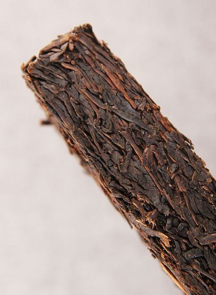 Чорний чай Шу Пуер Стебла стародревнього дерева 2020 рік чайна цегла 250г, Китай id_7828 фото
