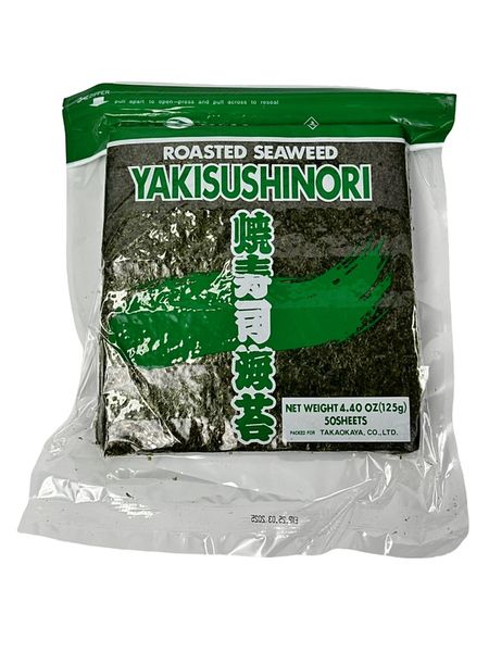 Обсмажене листя морських водоростей Yaki Sushi Nori 50 шт 125г id_9939 фото