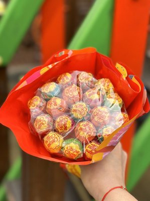 Букет з цукерок Chupa Chups Flower bouquet 228г, Іспанія id_9205 фото