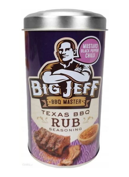 Приправа для барбекю Big Jeff BBQ Master Texas BBQ Rub Seasoning ж/б 100г, Нідерланди id_7952 фото