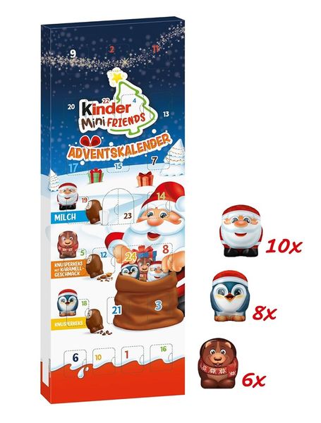 Новорічний адвент календар Kinder Ferrero Mini Friends для дітей 146г, Італія id_10170 фото