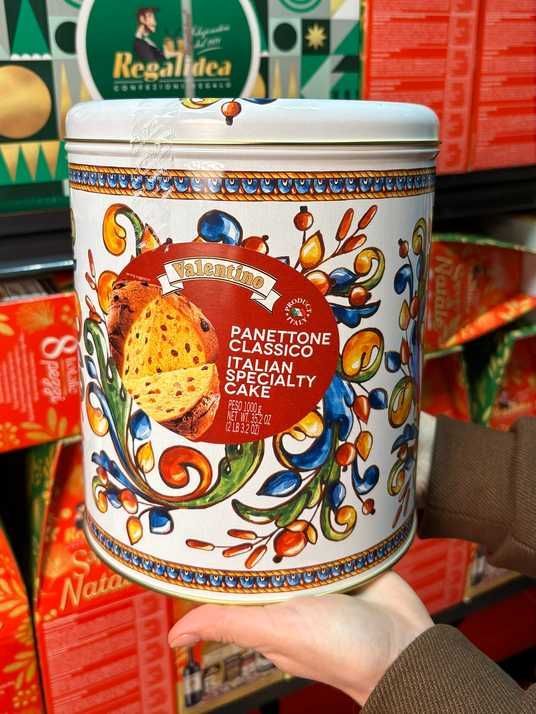 Панеттоне Valentino Panettone classico в колекційній жерстяній