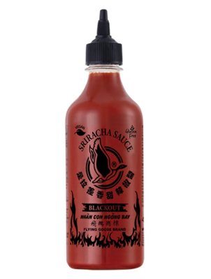 Соус чилі Шрірача Flying Goose Sriracha Black Out Sauce екстрагострий 455мл, Таїланд id_9991 фото