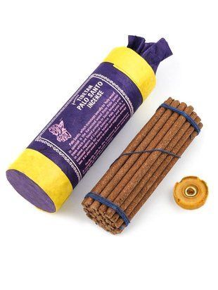 Натуральні тибетські пахощі ручної роботи Tibetan Palo Santo (Священне Дерево) 30шт з підставкою, Непал id_12134 фото
