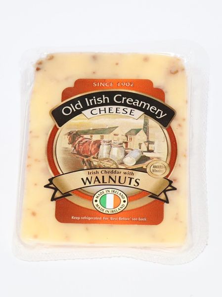 Сир Чеддер з волоським горіхом Old Irish Creamery 150г, Ірландія id_9368 фото