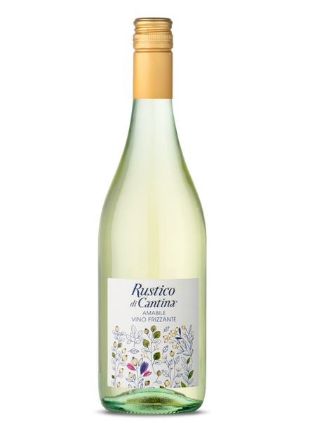 Столове вино напівігристе напівсолодке Rustico Amabile Frizzante Vino Bianco 7,5% 750мл, Італія id_10460 фото