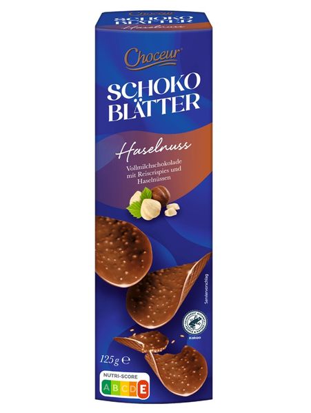 Чіпси з молочного шоколаду з фундуком Choceur Schoko Chips Haselnuss 125г, Німеччина id_10096 фото