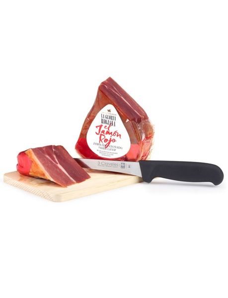 Хамон міні La Gloria Riojana в паприці в подарунковій упаковці з підставкою та ножем 1 кг, Іспанія id_8180 фото