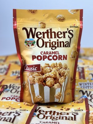 Попкорн у кремово-карамельні глазурі Werthers Original Caramel Classic Popcorn 140г, Німеччина id_9263 фото