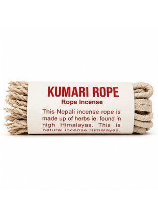 Натуральні тибетські мотузкові пахощі ручної роботи: Kumari Rope - підношеннят Богині Кмарі, що приносить Удачу 25шт, Непал id_12352 фото