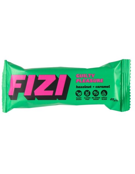 Набір шоколадних батончиків FIZI фундук та карамель без цукру та глютену 10 шт по 45г id_7481 фото