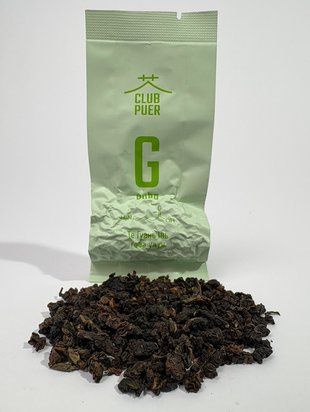 Вулканічний органічний АНТИСТРЕС GABA улун Те Гуань Інь - аромат квітів та свіжоспеченого хліба, тіпак 8г, Китай id_12632 фото