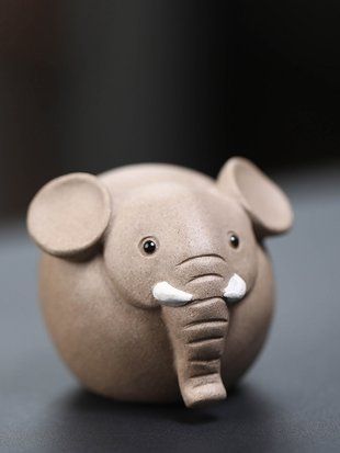 Чайний Улюбленець, ісинська глина ручної роботи: Xiǎo xi&agrave;ng - Слоненя, що дарує стійкість, процвітання та стабільність, Китай id_11440 фото