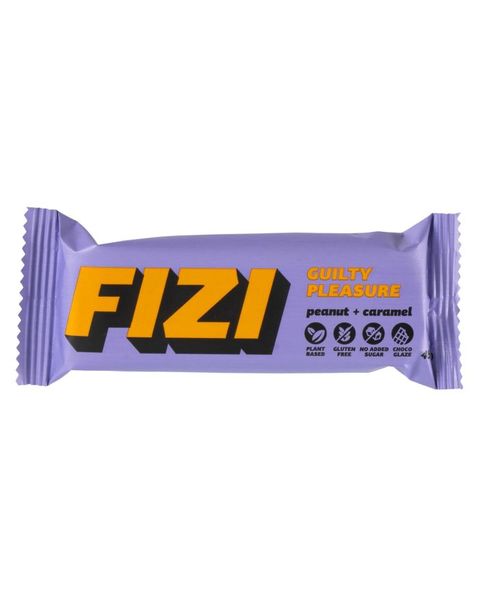 Набір шоколадних батончиків FIZI арахіс та карамель без цукру та глютену 10шт по 45г id_7482 фото