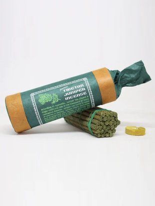 Натуральні тибетські пахощі ручної роботи Tibetan Juniper (Тибетський Ялівець) 30шт з підставкою, Непал id_12141 фото