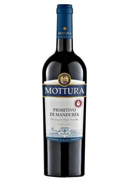 Вино Mottura Primitivo di Manduria DOC червоне сухе 14% 0.75л Італія id_39 фото