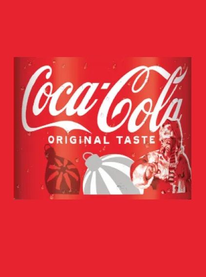 Напій газований Coca-cola Original Taste новорічна скляна пляшка в оригінальному ящику 6шт по 1л, Німеччина id_8289 фото