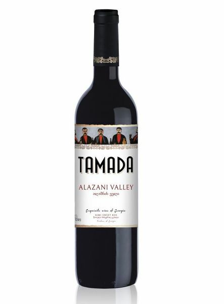 Вино Tamada Alazani червоне напівсолодке 11.5% 0.75л Грузія id_557 фото