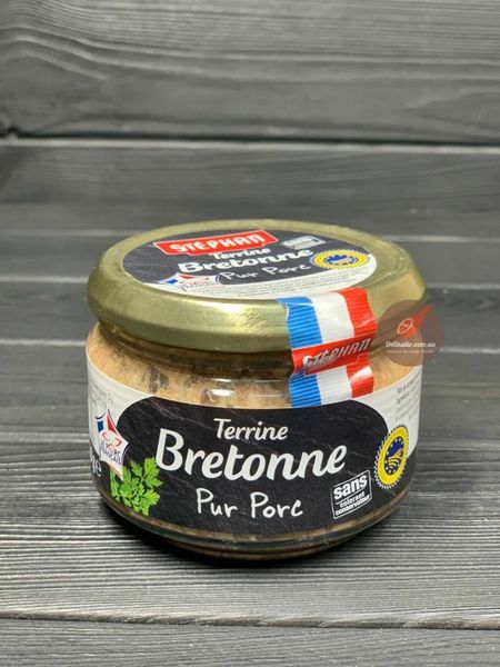 Бретонський паштет зі свинини Stephan Terrine Bretonne Pur Porc 180г, Франція id_997 фото