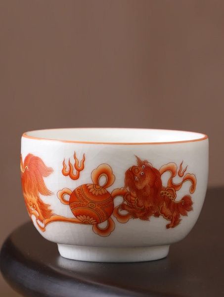 Піала Благословіння Pixiu Перетворює зло на багатство для чаю ручної роботи 120 мл, Китай id_8906 фото