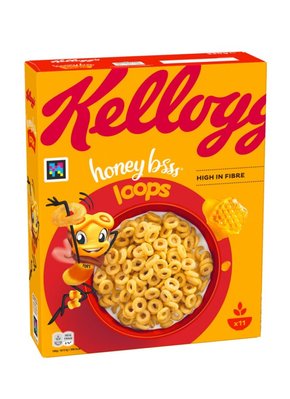 Сніданок сухий Kellogg's Honey Loops вітамінізований 330г, Ірландія id_8681 фото